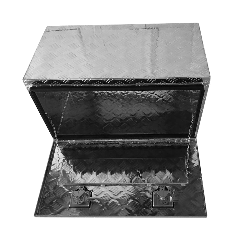 [US Warehouse] 30 inch Aluminum Five Pattern Toolbox Double Lock