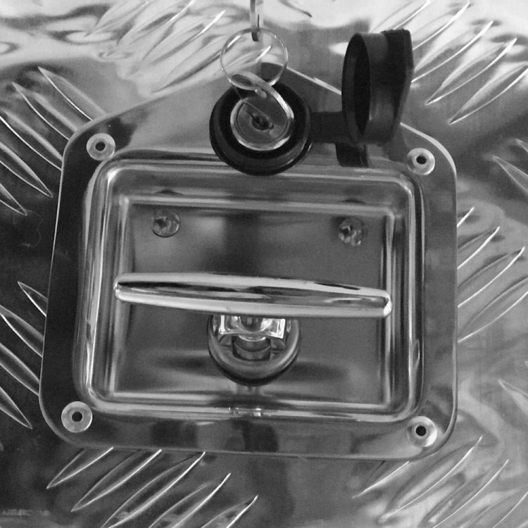 [US Warehouse] 30 inch Aluminum Five Pattern Toolbox Double Lock