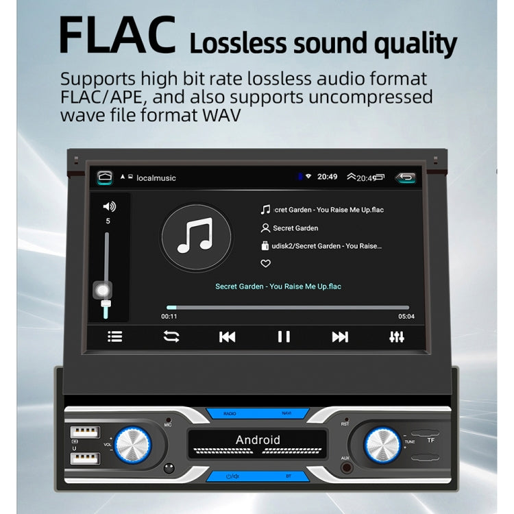 HD 7 inch Car Stretch Android Player GPS Navigation Bluetooth Stereo Radio, Support Mirror Link & FM & WIFI