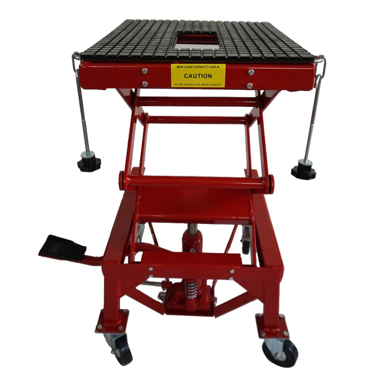 [US Warehouse] Steel Hydraulic Motorcycle Lifting Adjustable Platform, Load-bearing: 300lbs