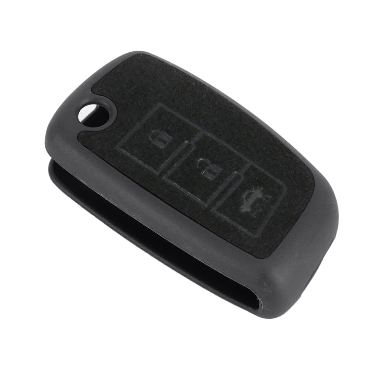 Car Flocking Plastic Key Protective Cover Three Buttons B for Nissan X-TRAIL / Teana / Qashqai / Sylphy / Tiida, Style 1