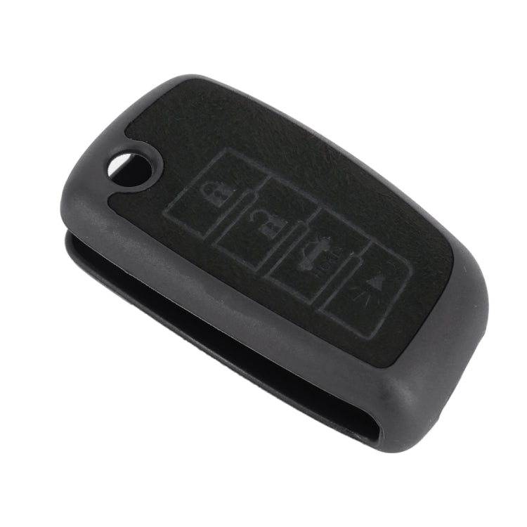 Car Flocking Plastic Key Protective Cover Four Buttons for Nissan X-TRAIL / Teana / Qashqai / Sylphy / Tiida, Style 1