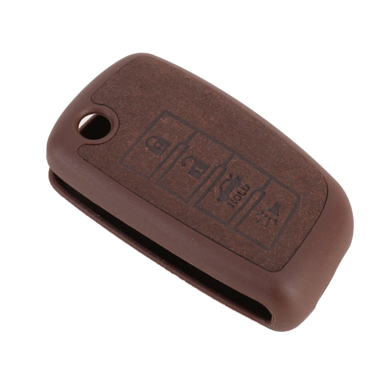 Car Flocking Plastic Key Protective Cover Four Buttons for Nissan X-TRAIL / Teana / Qashqai / Sylphy / Tiida, Style 1