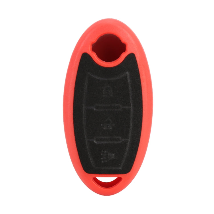 Car Flocking Plastic Key Protective Cover Three Buttons B for Nissan X-TRAIL / Teana / Qashqai / Sylphy / Tiida, Style 2