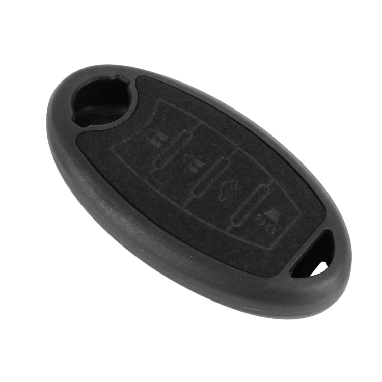 Car Flocking Plastic Key Protective Cover Four Buttons for Nissan X-TRAIL / Teana / Qashqai / Sylphy / Tiida, Style 2