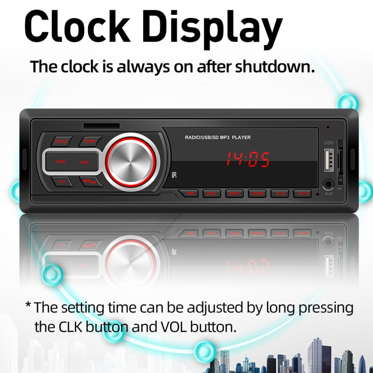 5208E Universal Car Radio Receiver MP3 Player, Support FM with Remote Control