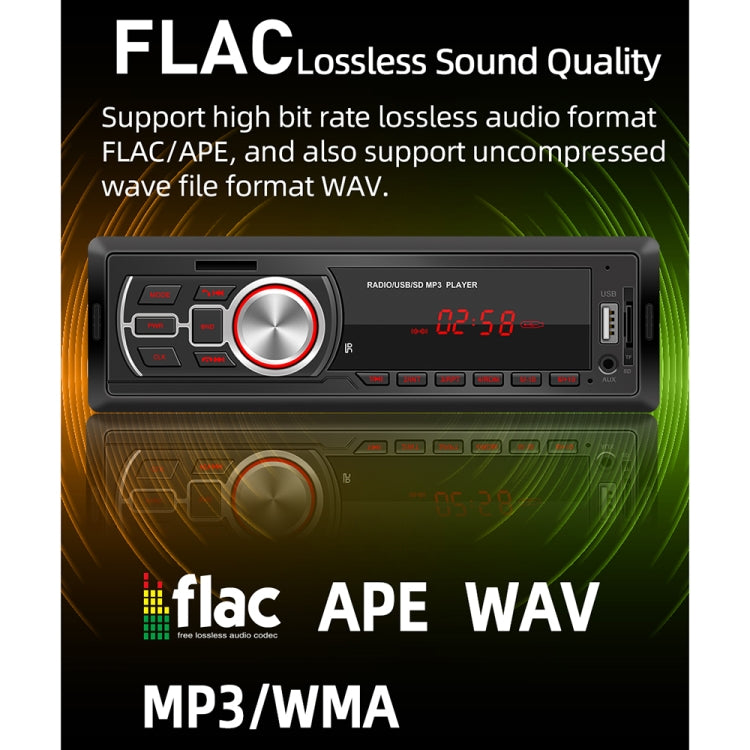 5209E Universal Car Radio Receiver MP3 Player, Support FM with Remote Control