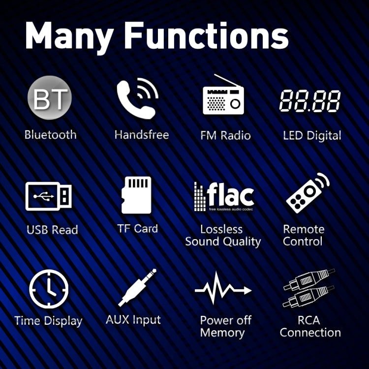 5209E Universal Car Radio Receiver MP3 Player, Support FM with Remote Control