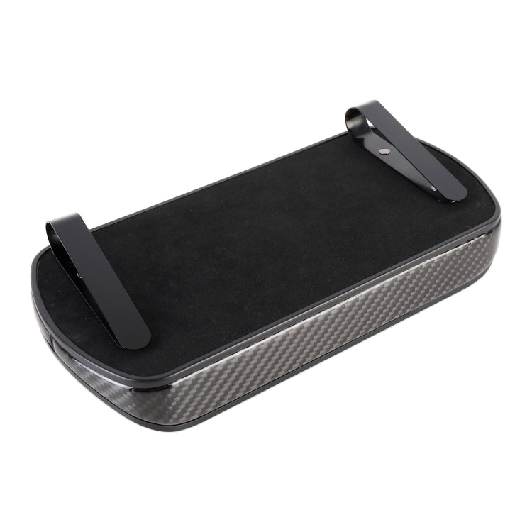 Car Carbon Fiber Hang Type Tissue Box with Clip