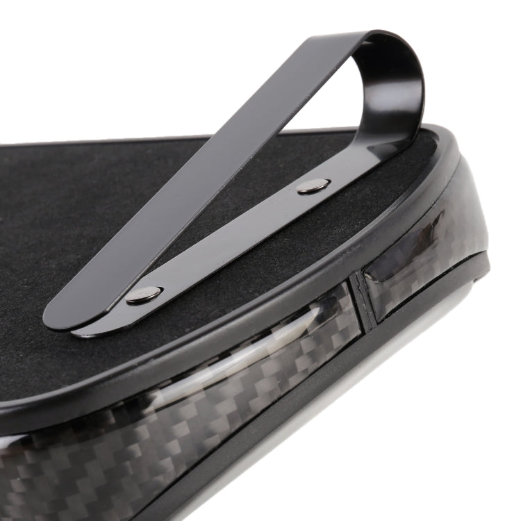 Car Carbon Fiber Hang Type Tissue Box with Clip