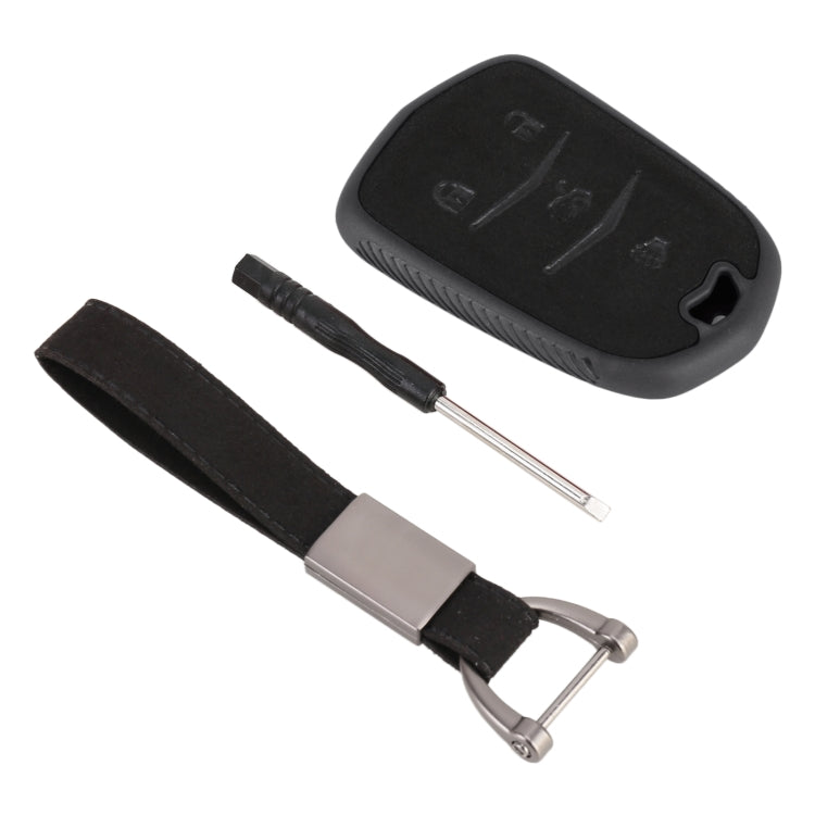Car Flocking Plastic Key Protective Cover Four Buttons for Cadillac