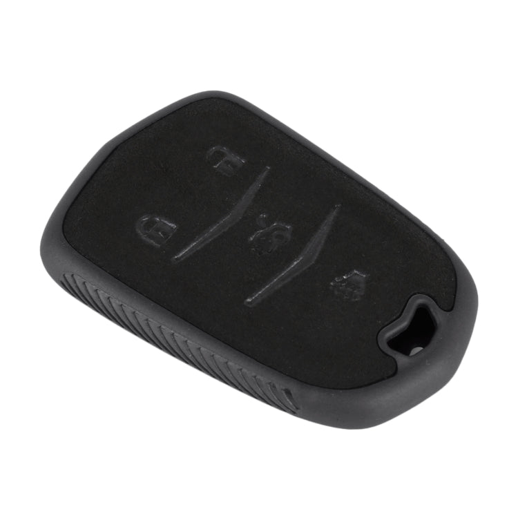 Car Flocking Plastic Key Protective Cover Four Buttons for Cadillac