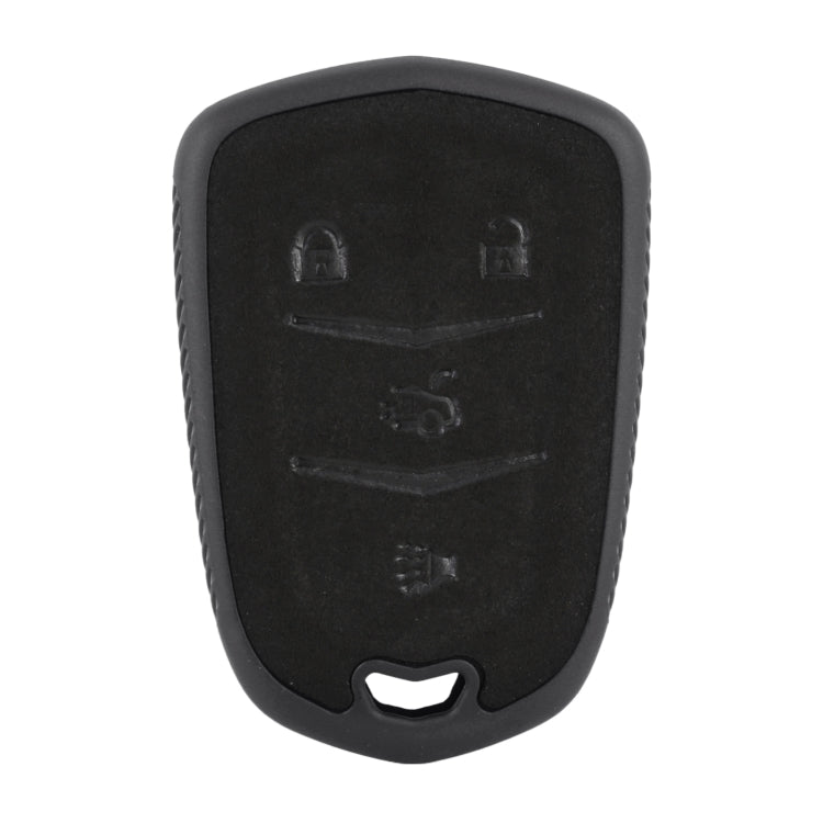 Car Flocking Plastic Key Protective Cover Four Buttons for Cadillac