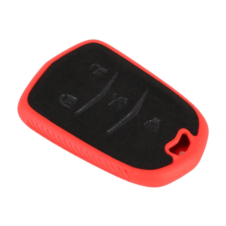 Car Flocking Plastic Key Protective Cover Four Buttons for Cadillac