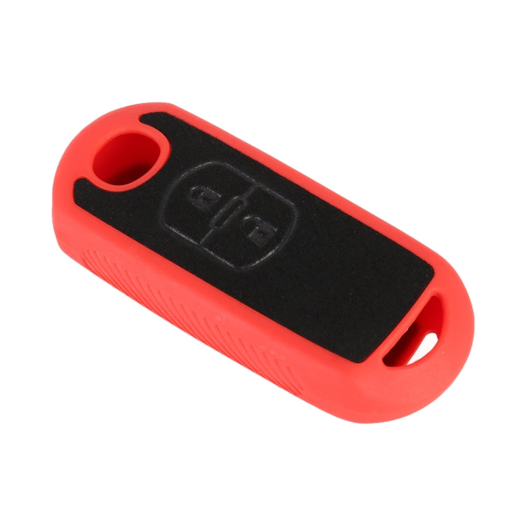 Car Flocking Plastic Key Protective Cover Two Buttons for Mazda