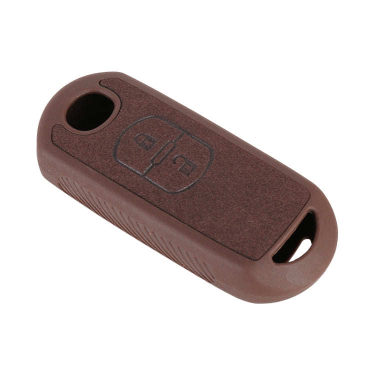 Car Flocking Plastic Key Protective Cover Two Buttons for Mazda