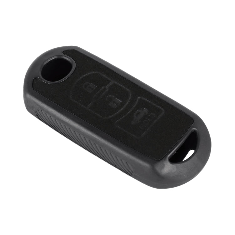 Car Flocking Plastic Key Protective Cover Three Buttons for Mazda