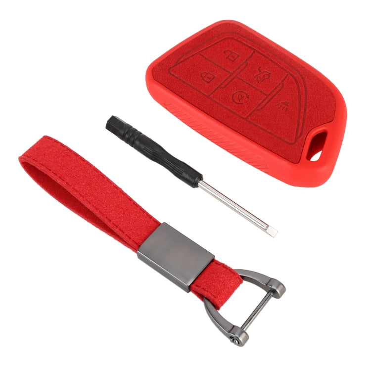 Car Flocking Plastic Key Protective Cover Five Buttons for Mazda