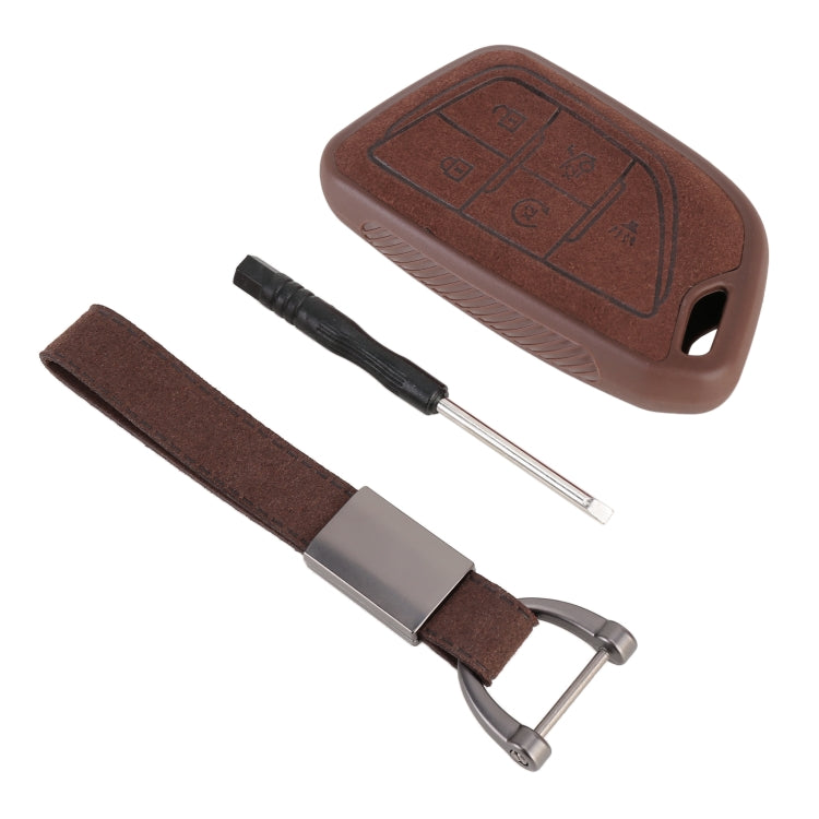 Car Flocking Plastic Key Protective Cover Five Buttons for Mazda