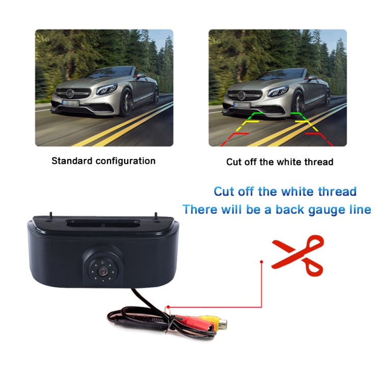 PZ469 Car Waterproof 170 Degree Brake Light View Camera for Nissan N200 2010-2017