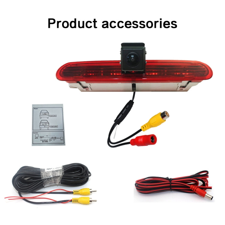 PZ472 Car Waterproof 170 Degree Brake Light View Camera for Fiat / Opel