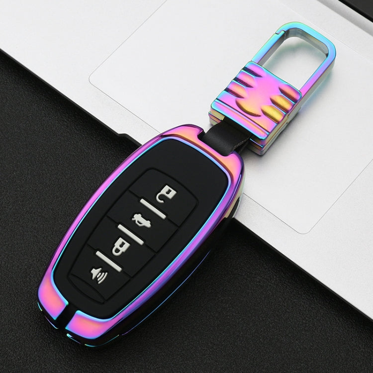 Car Luminous All-inclusive Zinc Alloy Key Protective Case Key Shell for Haval C Style Smart 4-button