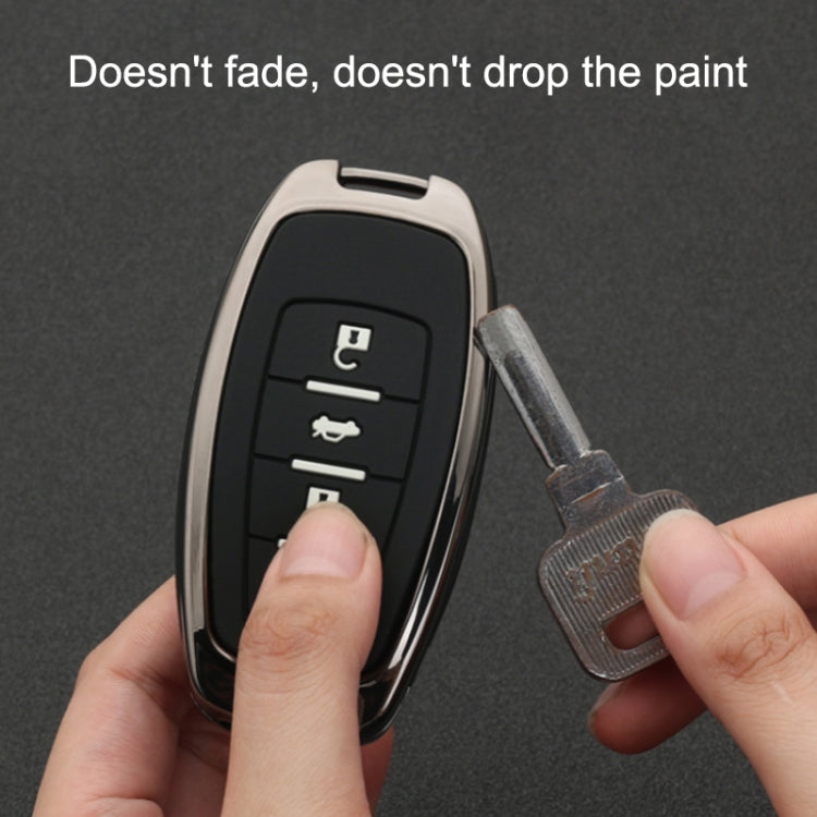 Car Luminous All-inclusive Zinc Alloy Key Protective Case Key Shell for Haval C Style Smart 4-button