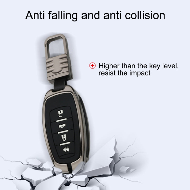 Car Luminous All-inclusive Zinc Alloy Key Protective Case Key Shell for Haval D Style Smart 4-button
