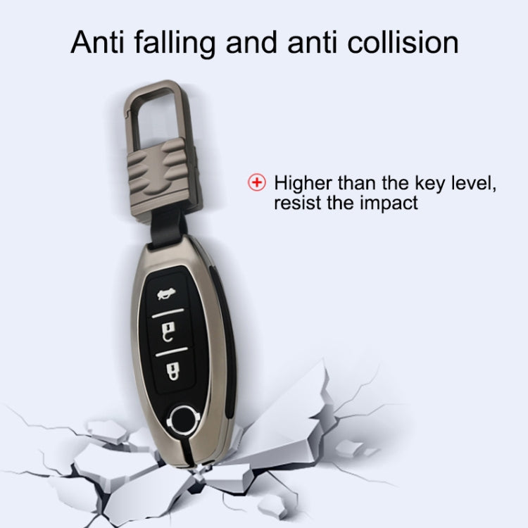 Car Luminous All-inclusive Zinc Alloy Key Protective Case Key Shell for Nissan B Style Smart 3-button