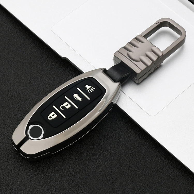 Car Luminous All-inclusive Zinc Alloy Key Protective Case Key Shell for Nissan D Style Smart 4-button