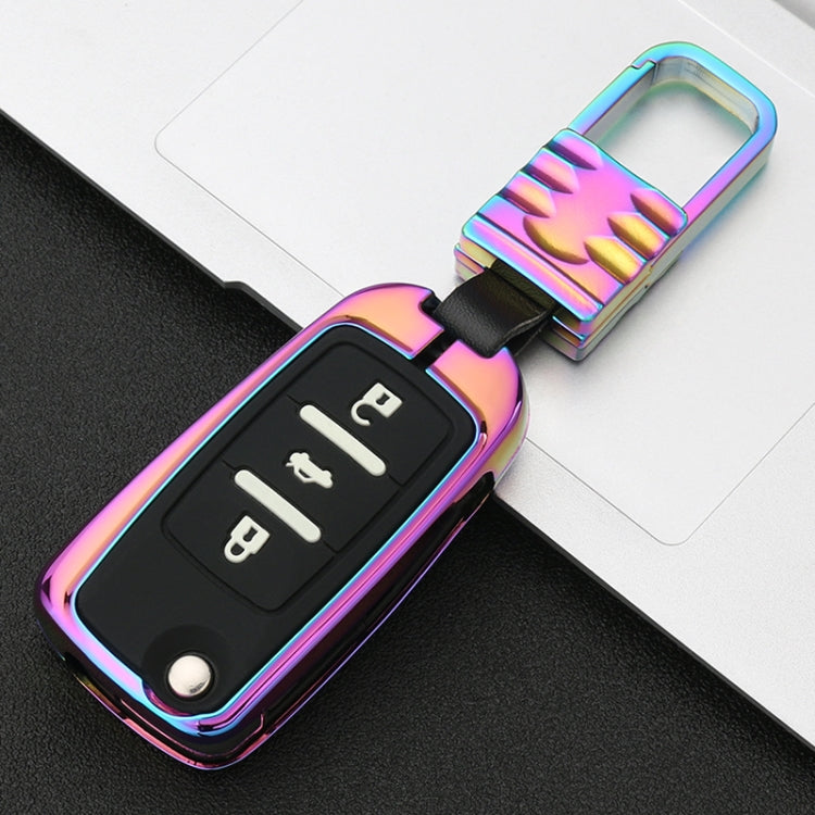 Car Luminous All-inclusive Zinc Alloy Key Protective Case Key Shell for Volkswagen A Style Folding 3-button