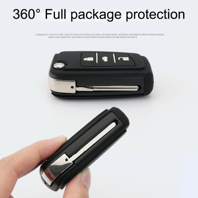 Car Luminous All-inclusive Zinc Alloy Key Protective Case Key Shell for Volkswagen A Style Folding 3-button