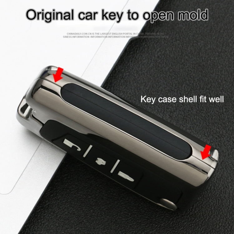 Car Luminous All-inclusive Zinc Alloy Key Protective Case Key Shell for Volkswagen A Style Smart 3-button