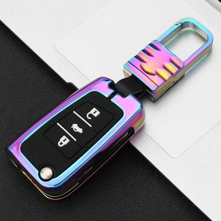 Car Luminous All-inclusive Zinc Alloy Key Protective Case Key Shell for Volkswagen B Style Folding 3-button
