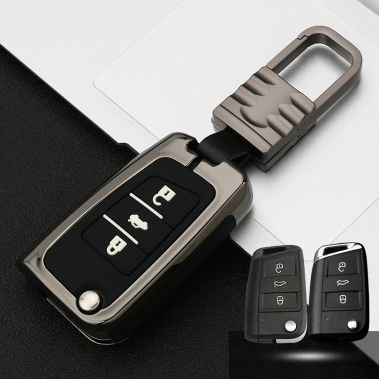 Car Luminous All-inclusive Zinc Alloy Key Protective Case Key Shell for Volkswagen B Style Smart 3-button