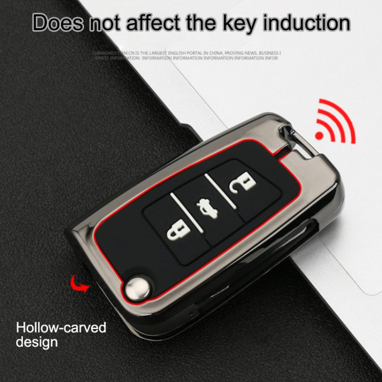 Car Luminous All-inclusive Zinc Alloy Key Protective Case Key Shell for Volkswagen B Style Smart 3-button