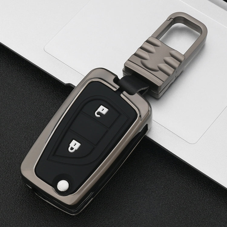Car Luminous All-inclusive Zinc Alloy Key Protective Case Key Shell for Toyota B Style Folding 2-button