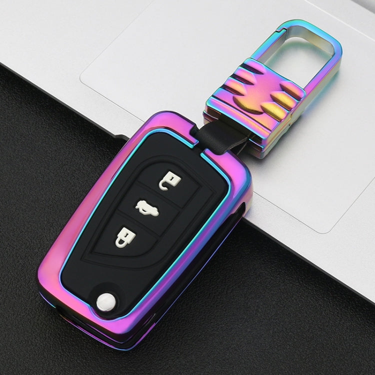 Car Luminous All-inclusive Zinc Alloy Key Protective Case Key Shell for Toyota B Style Folding 3-button