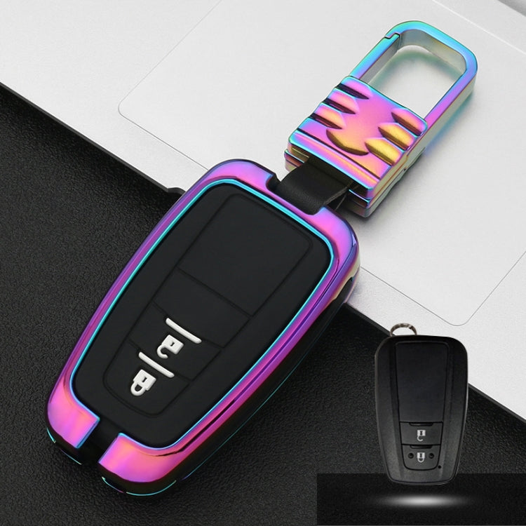 Car Luminous All-inclusive Zinc Alloy Key Protective Case Key Shell for Toyota C Style Smart 2-button