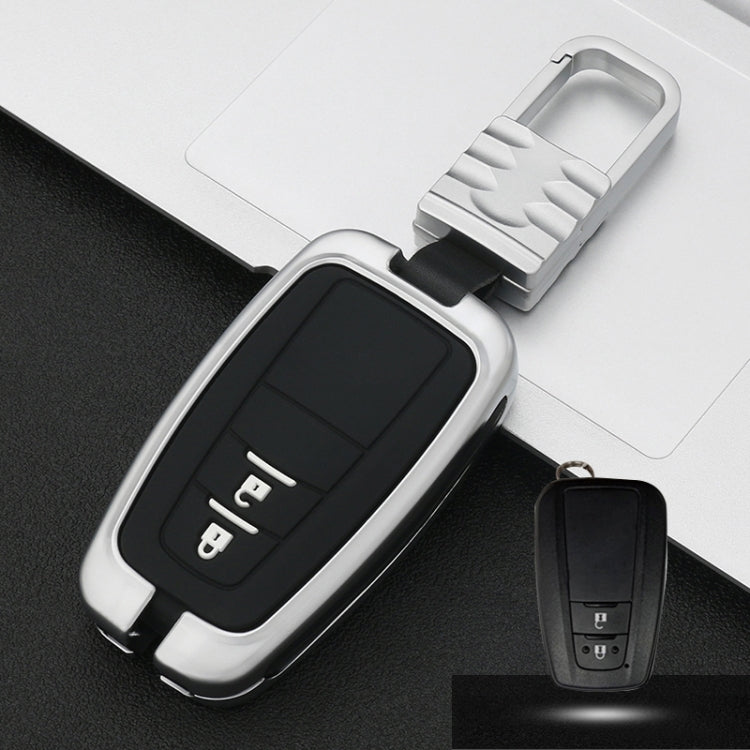 Car Luminous All-inclusive Zinc Alloy Key Protective Case Key Shell for Toyota C Style Smart 2-button