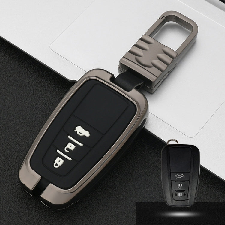 Car Luminous All-inclusive Zinc Alloy Key Protective Case Key Shell for Toyota C Style Smart 3-button