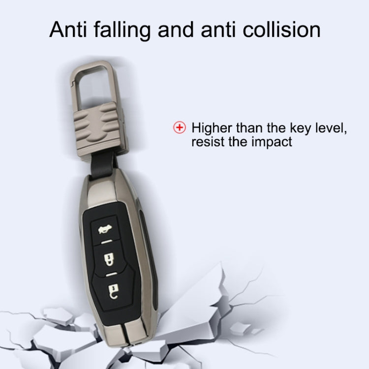 Car Luminous All-inclusive Zinc Alloy Key Protective Case Key Shell for Ford A Style Smart 3-button