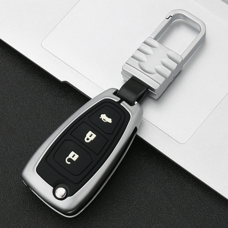 Car Luminous All-inclusive Zinc Alloy Key Protective Case Key Shell for Ford B Style Folding 3-button