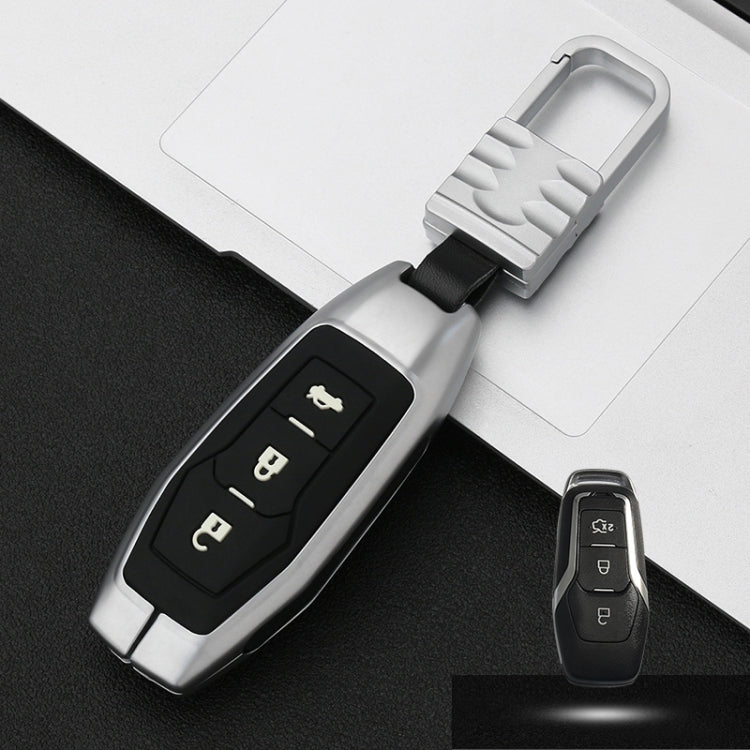 Car Luminous All-inclusive Zinc Alloy Key Protective Case Key Shell for Ford C Style Smart 3-button
