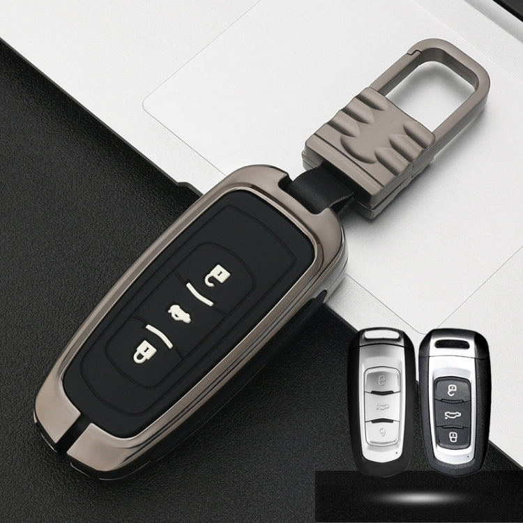 Car Luminous All-inclusive Zinc Alloy Key Protective Case Key Shell for Geely A Style Smart 3-button