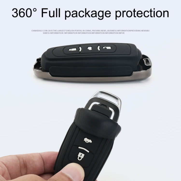Car Luminous All-inclusive Zinc Alloy Key Protective Case Key Shell for Geely A Style Smart 3-button