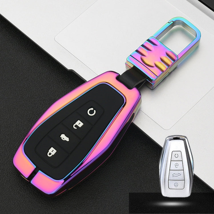 Car Luminous All-inclusive Zinc Alloy Key Protective Case Key Shell for Geely B Style Smart 4-button
