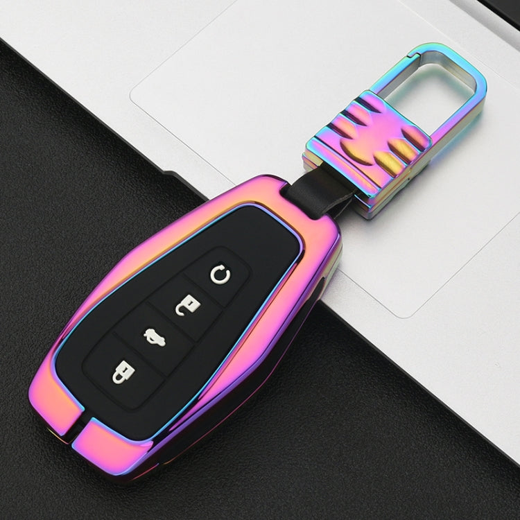 Car Luminous All-inclusive Zinc Alloy Key Protective Case Key Shell for Geely B Style Smart 4-button