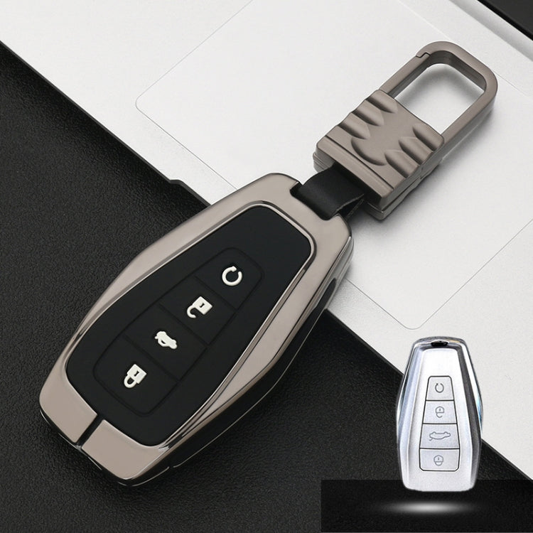 Car Luminous All-inclusive Zinc Alloy Key Protective Case Key Shell for Geely B Style Smart 4-button