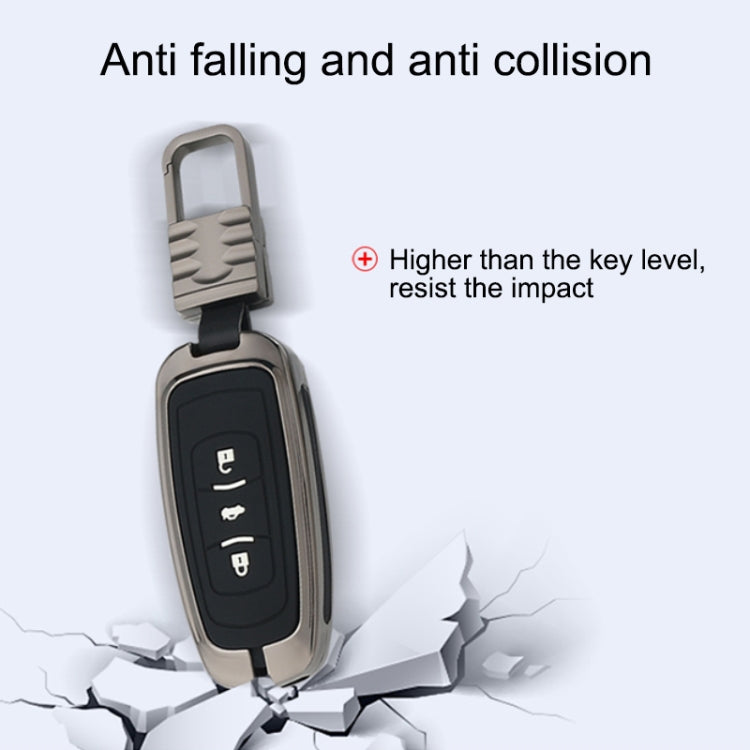 Car Luminous All-inclusive Zinc Alloy Key Protective Case Key Shell for Geely B Style Smart 4-button